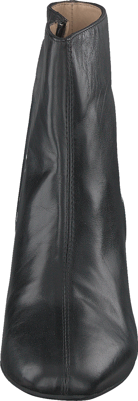 Bottines à talon bloc avec fermeture éclair noires