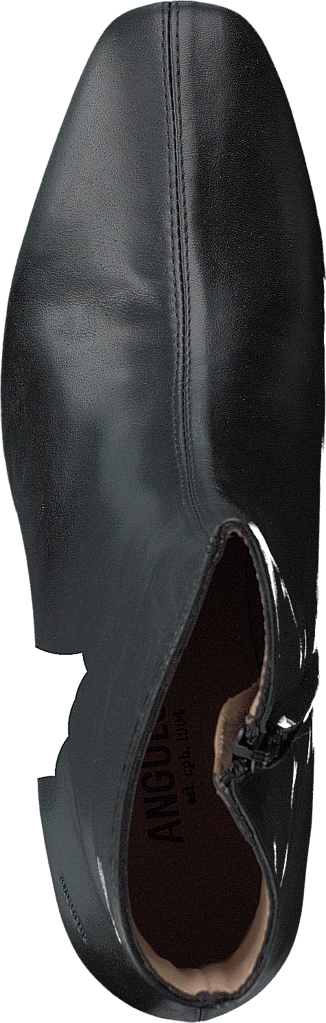 Bottines à talon bloc avec fermeture éclair noires