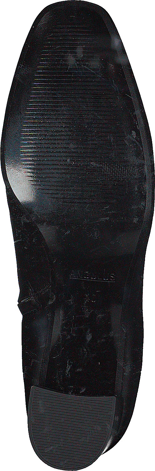 Bottines à talon bloc avec fermeture éclair noires