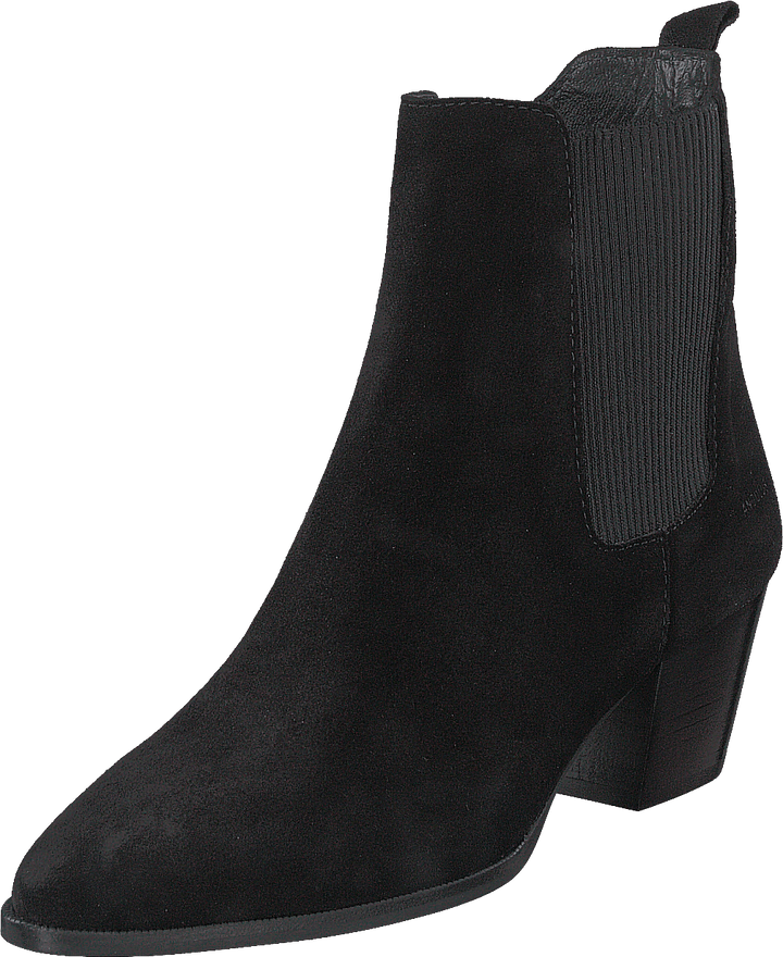Heeled Boot With Zipper Black/black