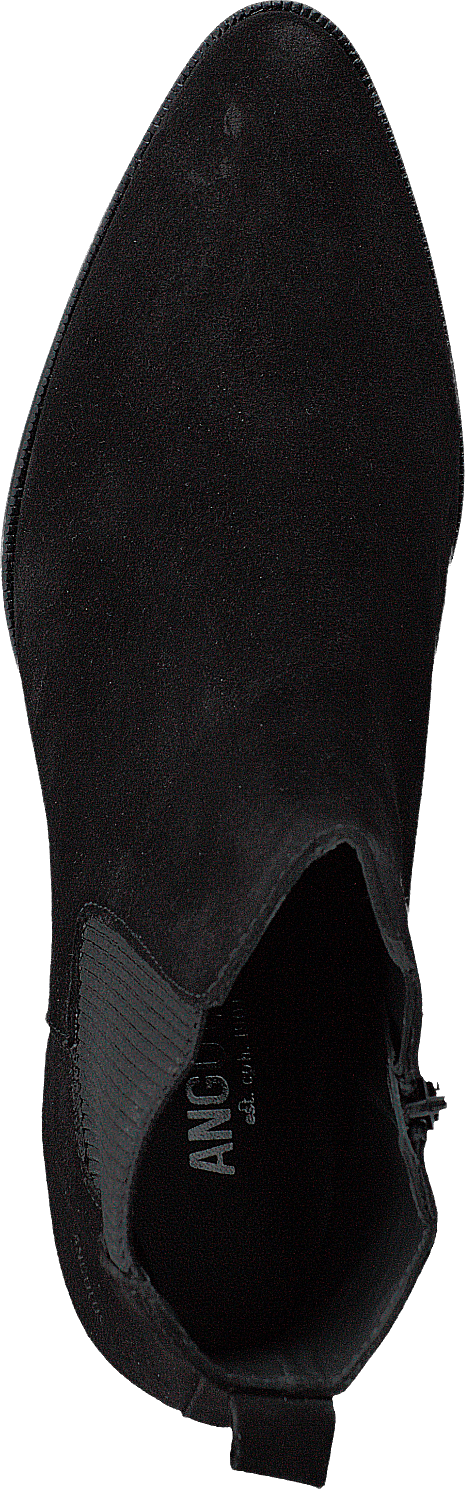 Heeled Boot With Zipper Black/black