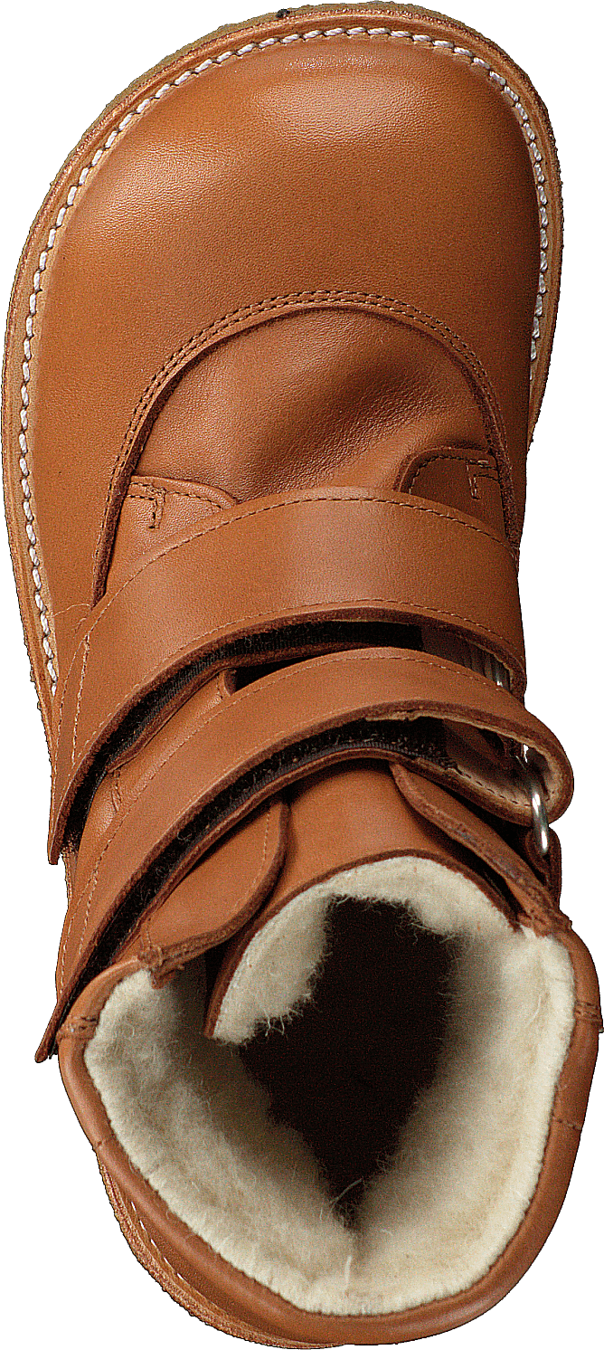 Tex-boot With Velcro Straps Cognac