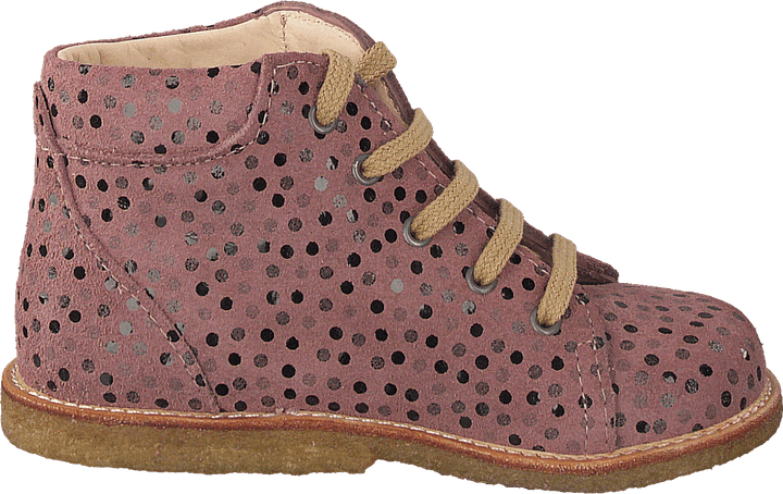 Starter Boot With Laces Rose Dot