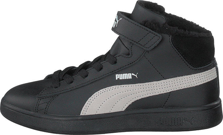 Puma Smash V2 Mid L Fur Ps Puma Black-whisper White