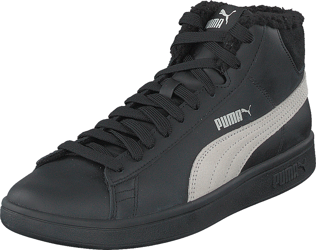 Puma Smash V2 Mid L Fur Jr Puma Black-whisper White