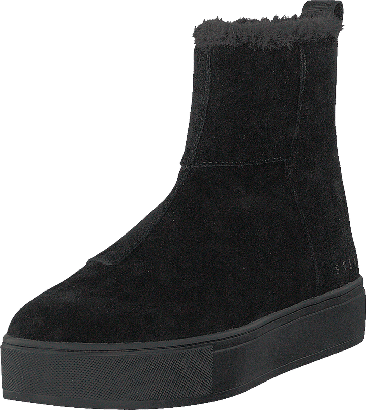 Suede Pile Boot Black