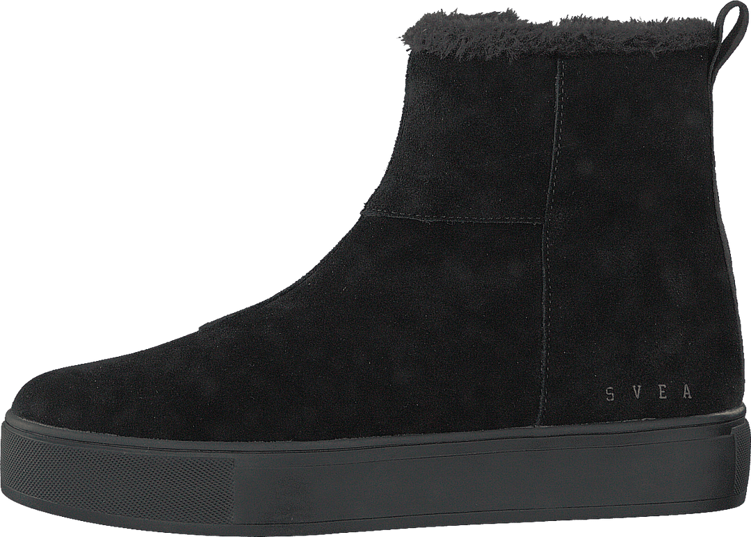 Suede Pile Boot Black