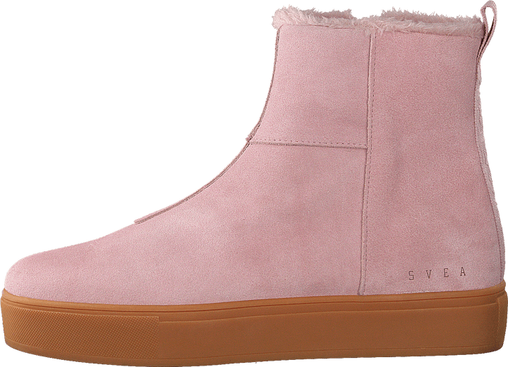 Suede Pile Boot Soft Pink