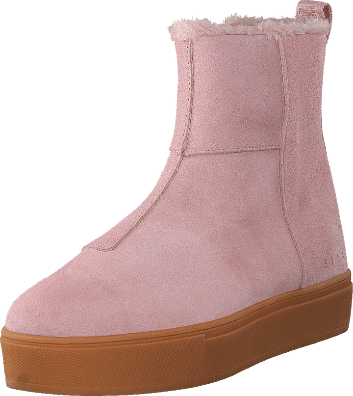 Suede Pile Boot Soft Pink