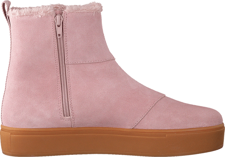 Suede Pile Boot Soft Pink