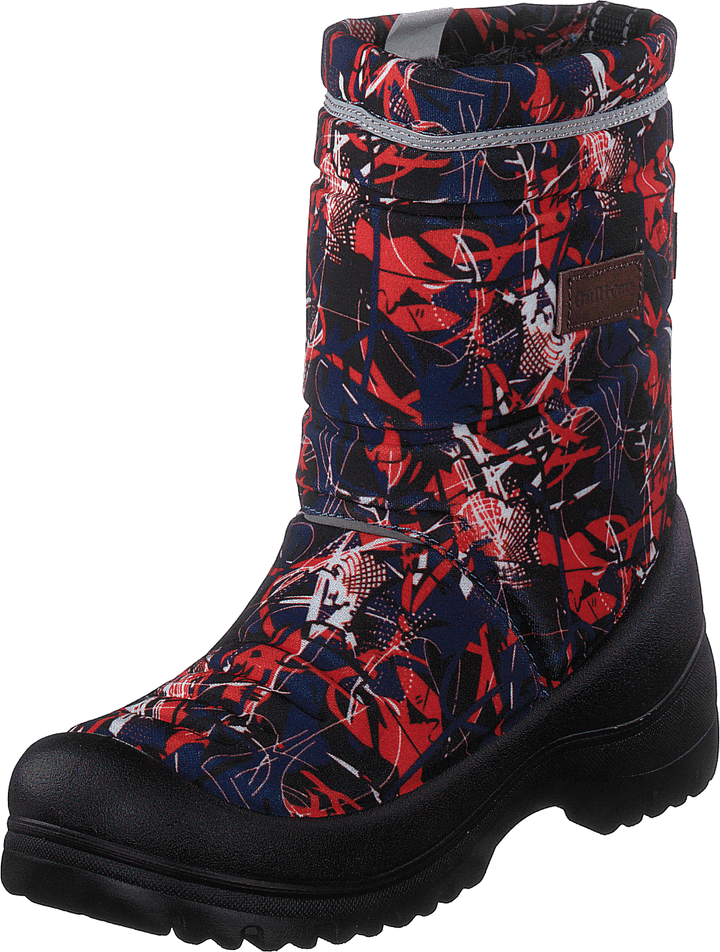 414-8001 Waterproof Warm Lined Navy/red