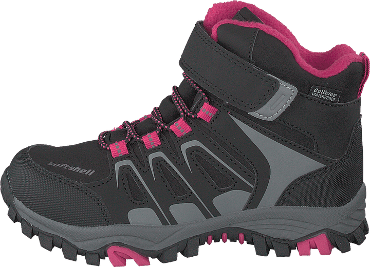 435-0509 Wasserdicht und warm gefüttert Schwarz/Fuchsia