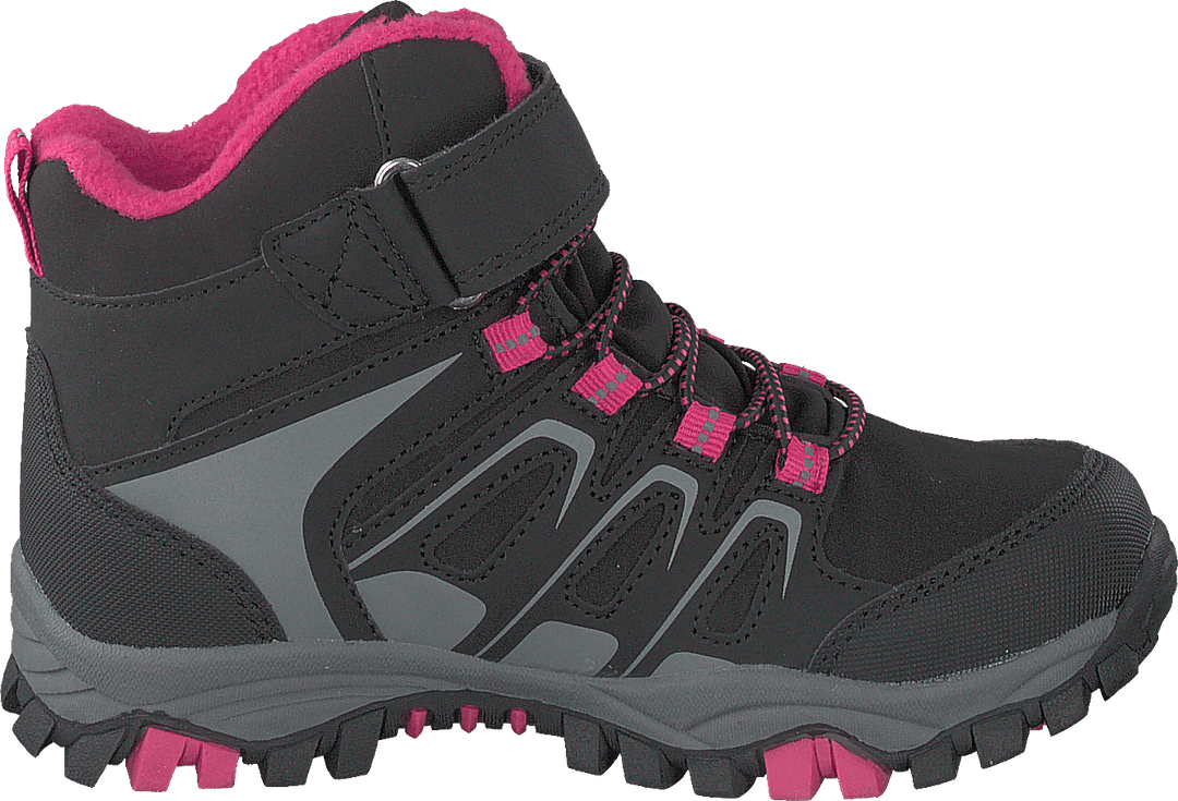 435-0509 Wasserdicht und warm gefüttert Schwarz/Fuchsia