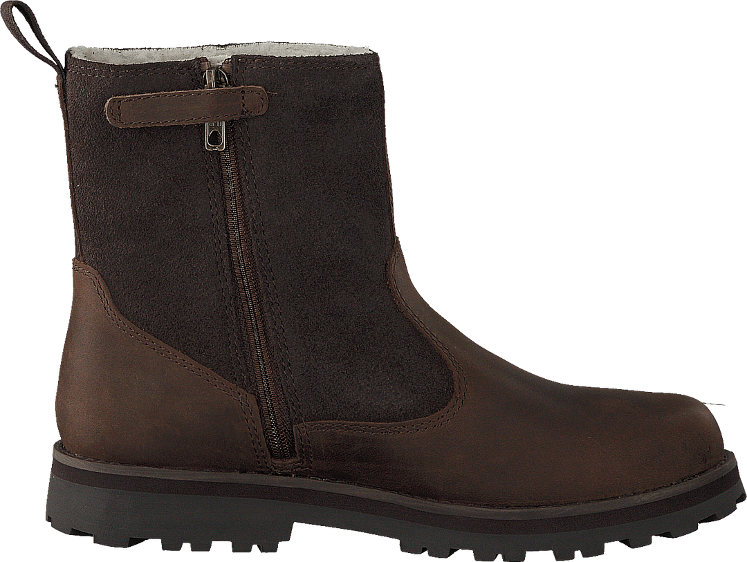 Courma Kid Warm Lined Boot Dark Brown