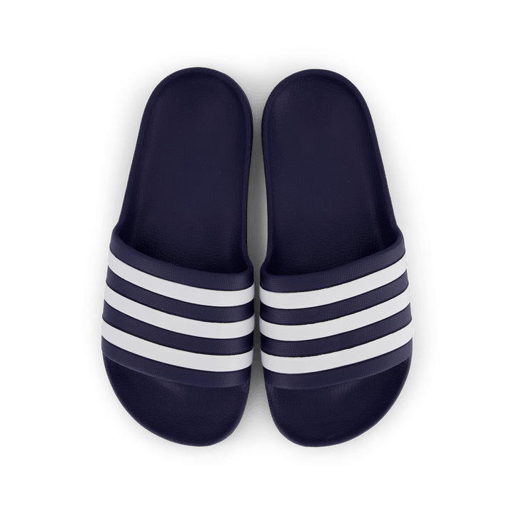 Adilette Aqua Slides Dark Blue / Cloud White / Dark Blue