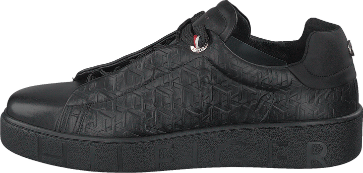 Tommy Monogram Dressy Sneaker Black