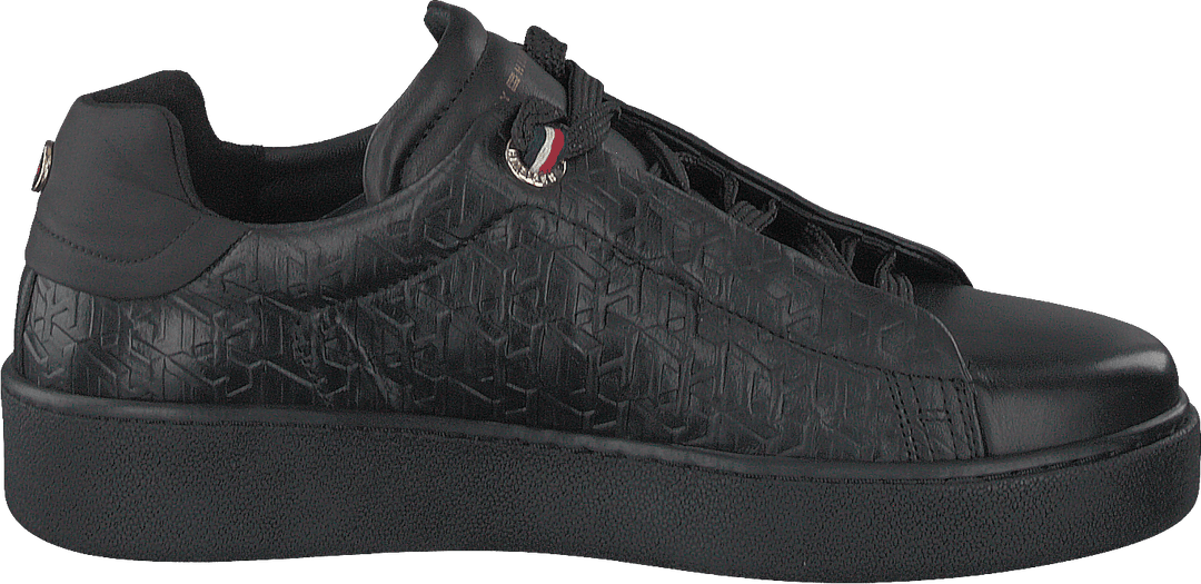 Tommy Monogram Dressy Sneaker Black