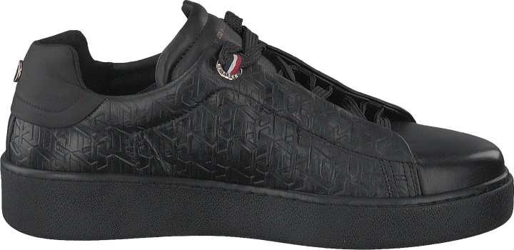 Tommy Monogram Dressy Sneaker Black