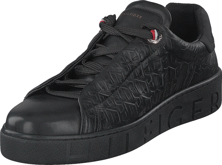 Tommy Monogram Dressy Sneaker Black