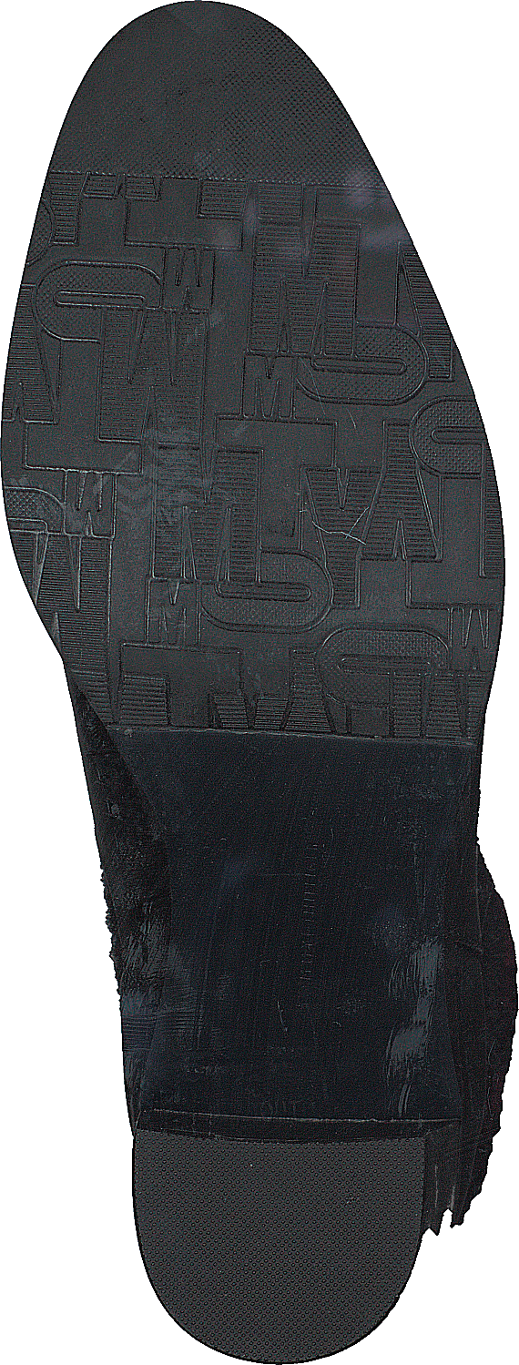 Tacco alto in pelle nero