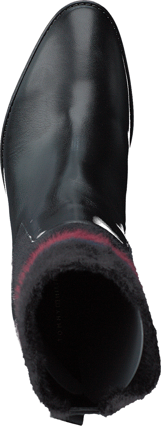 Tacco alto in pelle nero