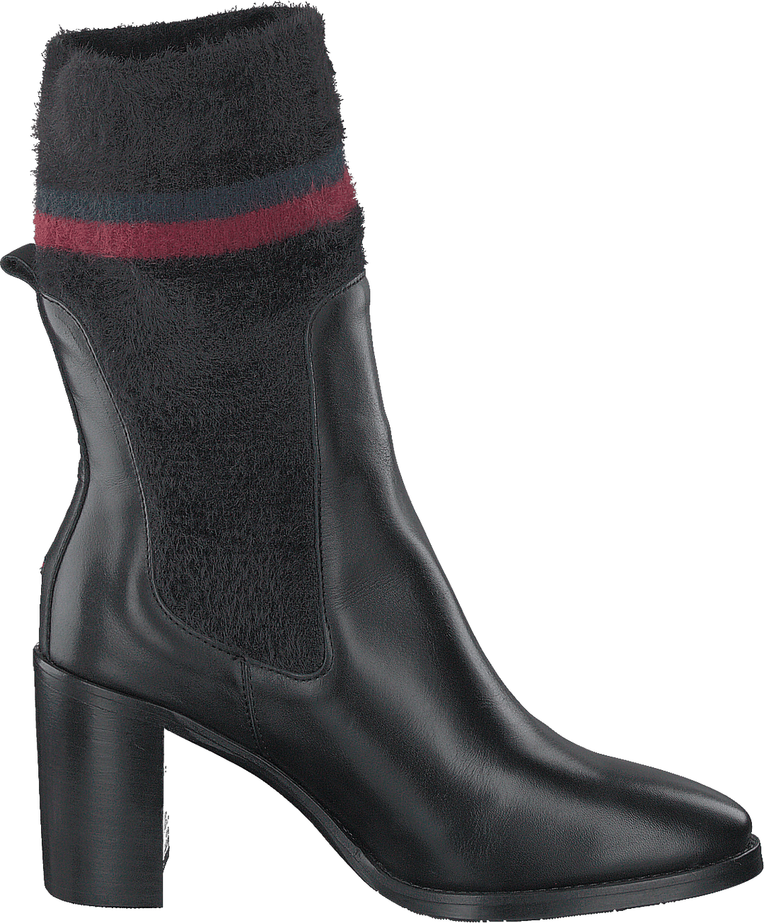 Tacco alto in pelle nero