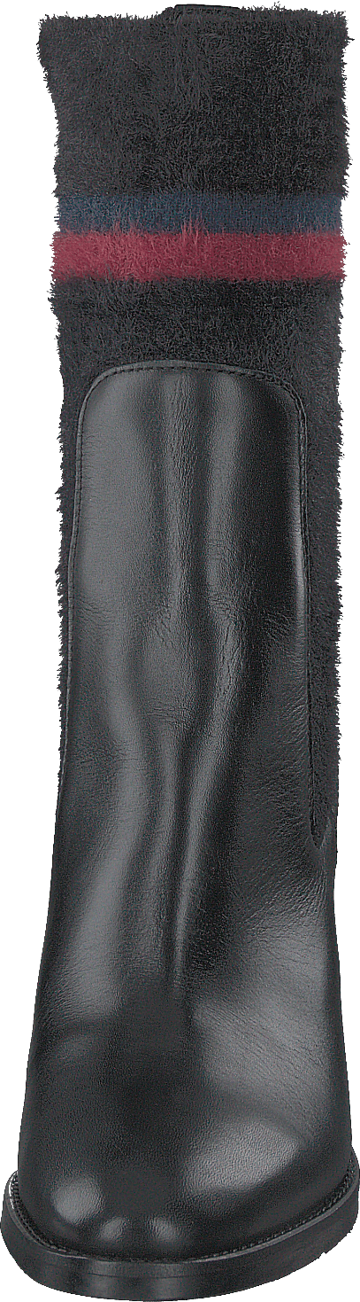 Tacco alto in pelle nero