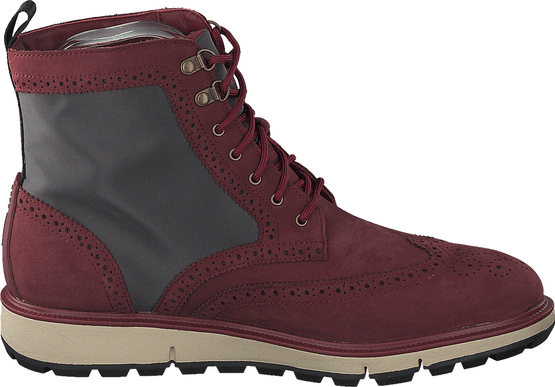 Motion Wing Tip Boot Cabernet/gray/black