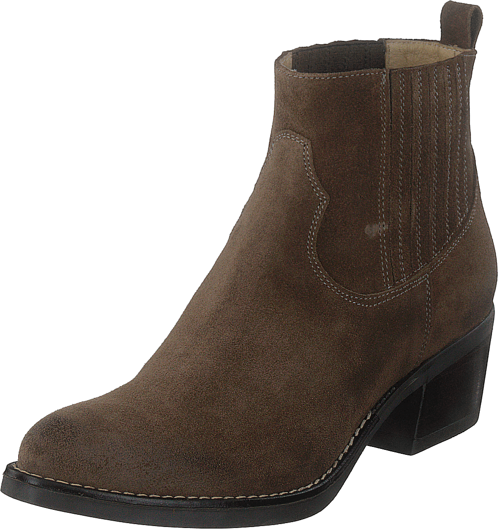 Mid Elastic Boot Taupe