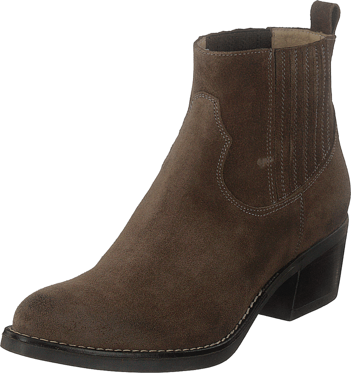 Mid Elastic Boot Taupe
