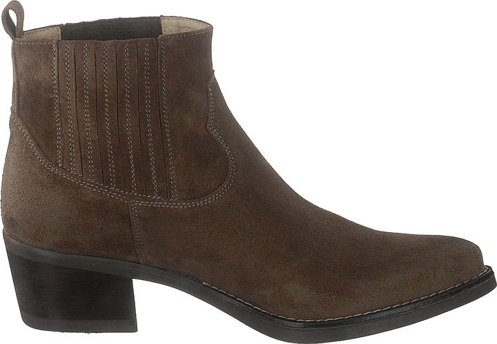 Mid Elastic Boot Taupe