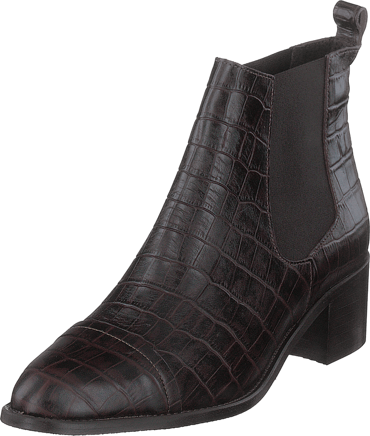 Biacarol Croco Dress Chelsea Marrone Scuro