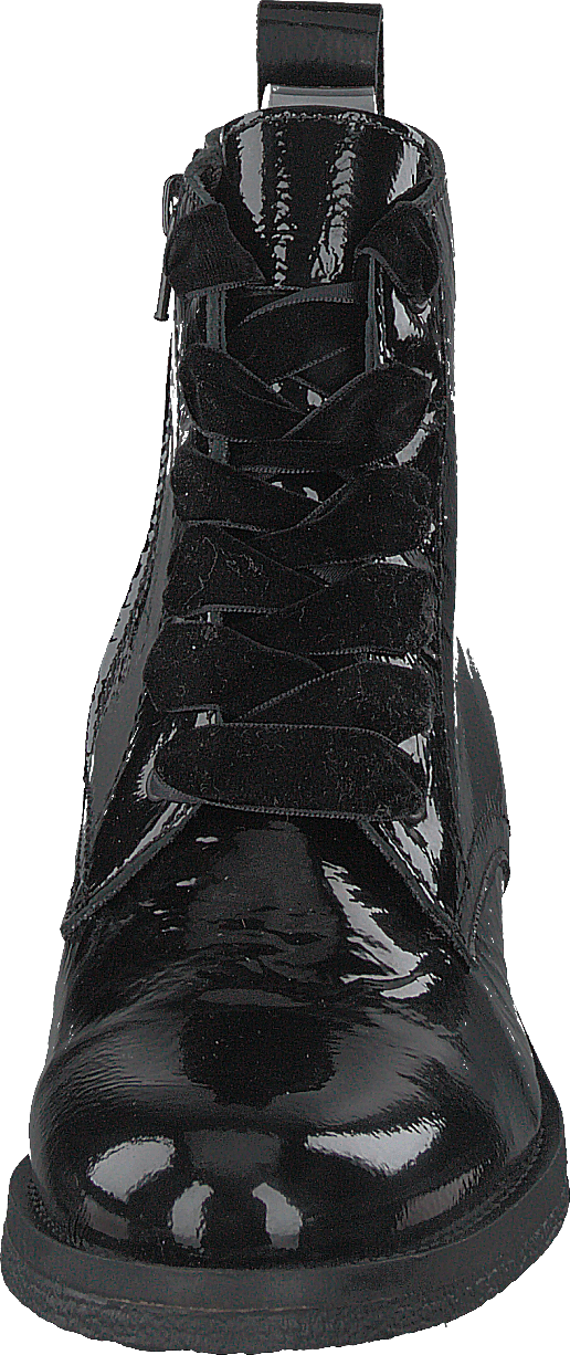 Stivale allacciato in vernice Biatine Nero