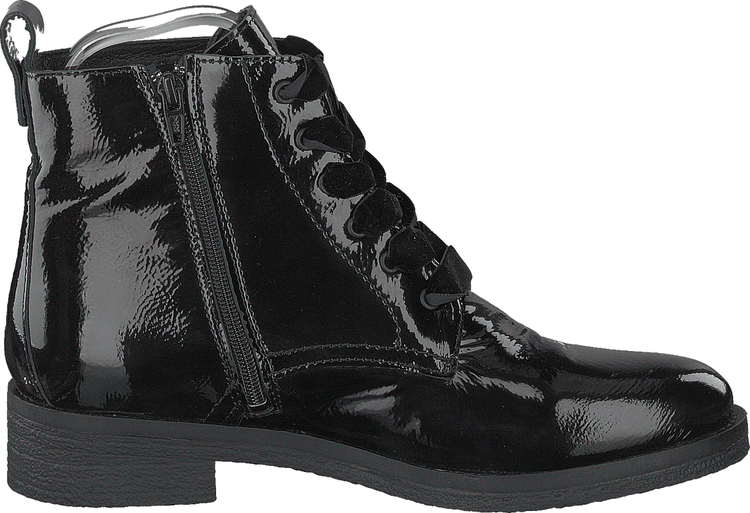 Stivale allacciato in vernice Biatine Nero