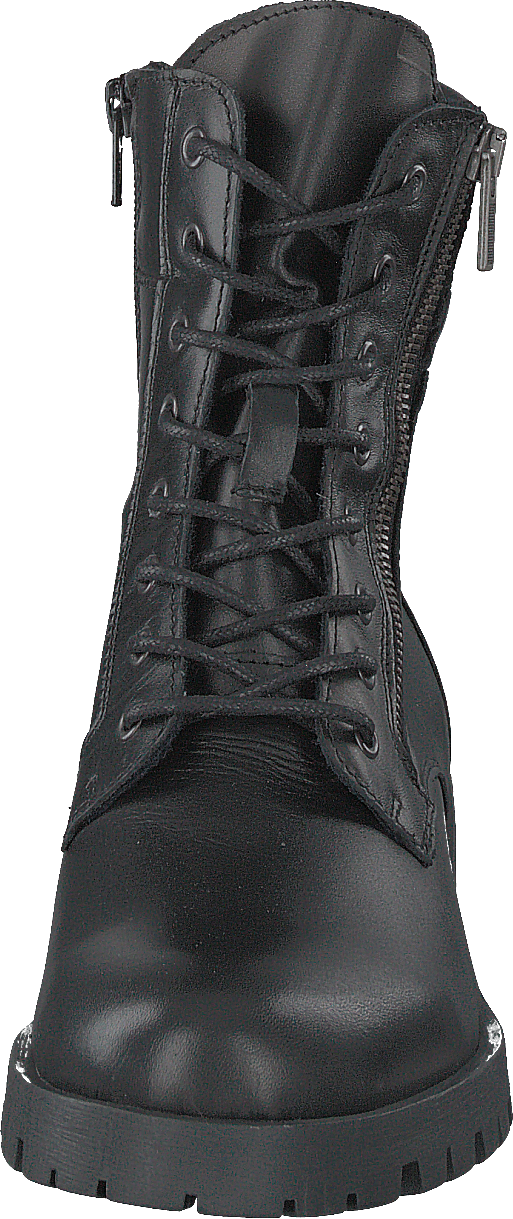 Biacollins Winterstiefel aus Leder Schwarz