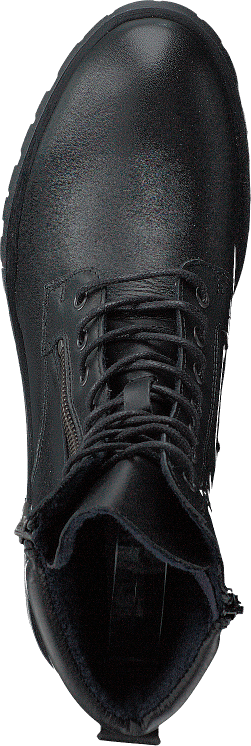 Biacollins Winterstiefel aus Leder Schwarz