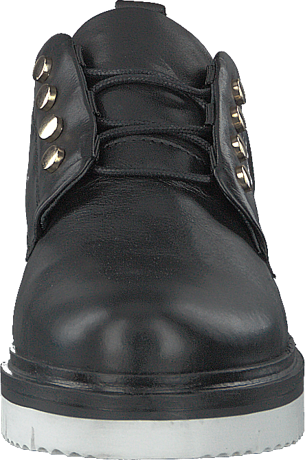 Biastella lädersko med snörning Svart