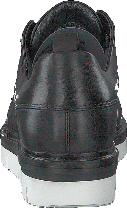 Biastella lädersko med snörning Svart