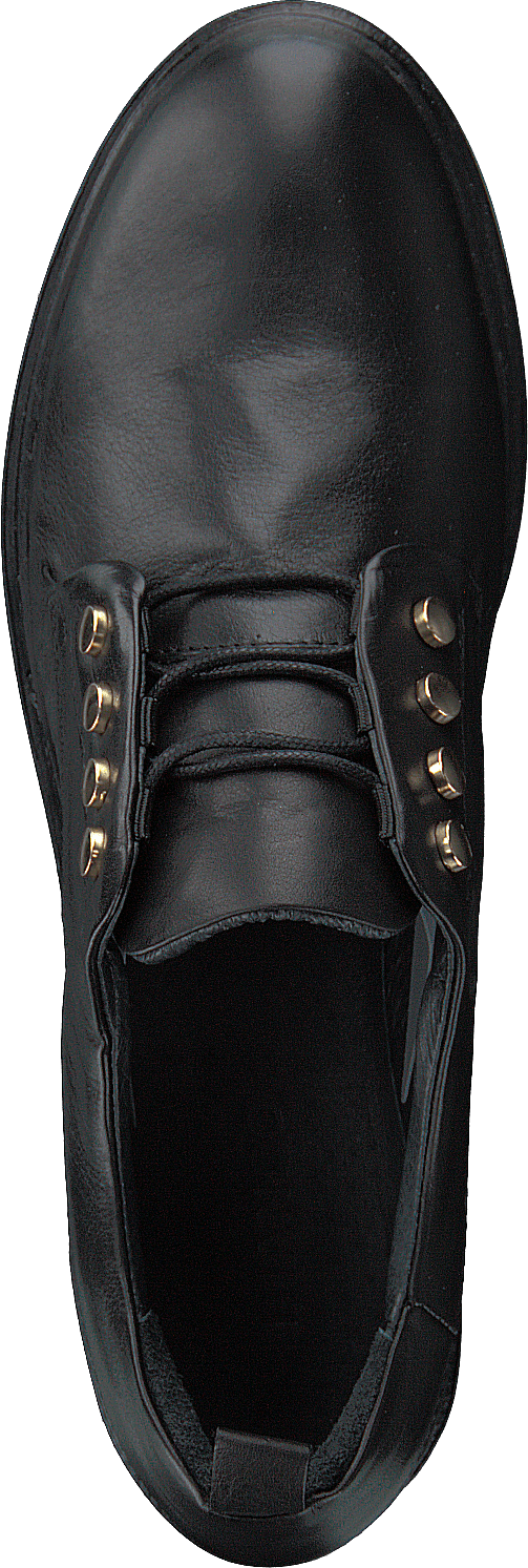 Biastella lädersko med snörning Svart