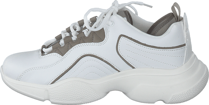 Loop Lacing Trainers White/grey