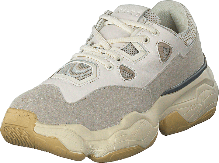Chunky Graphic Sole Trainers Nude