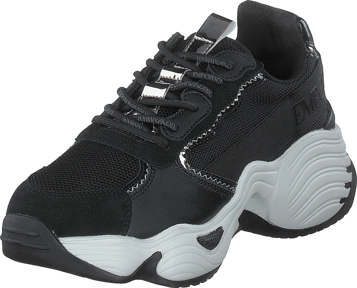 Lace Up Sneaker R540 Musta+musta+gunmetal