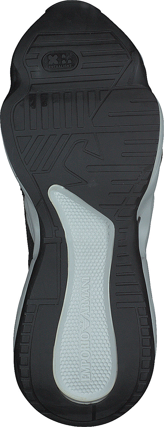 Lace Up Sneaker R540 Musta+musta+gunmetal