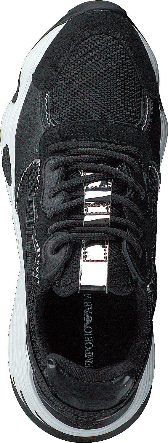 Lace Up Sneaker R540 Musta+musta+gunmetal
