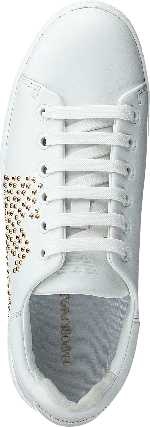 Lace Up Sneaker R579 White+gold