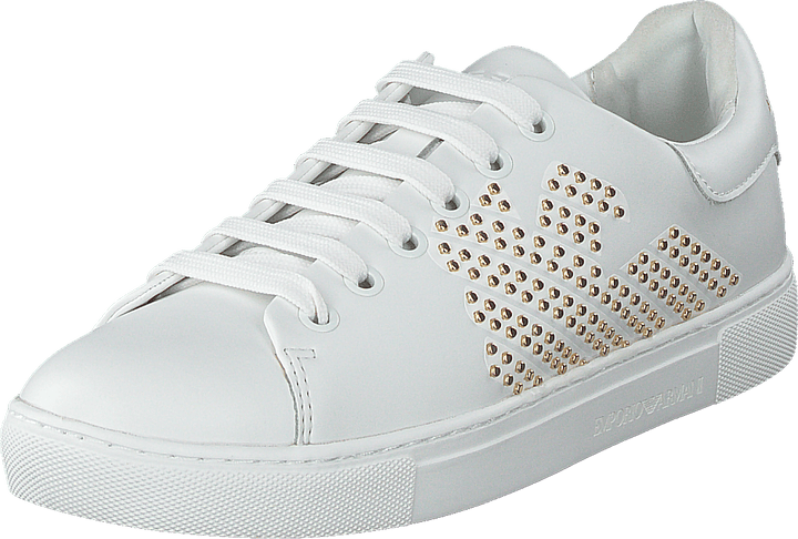 Lace Up Sneaker R579 White+gold
