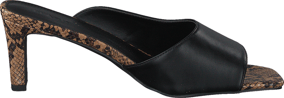 Style Two Tonad Mules Black Snake