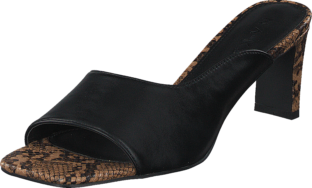Style Two Tonad Mules Black Snake