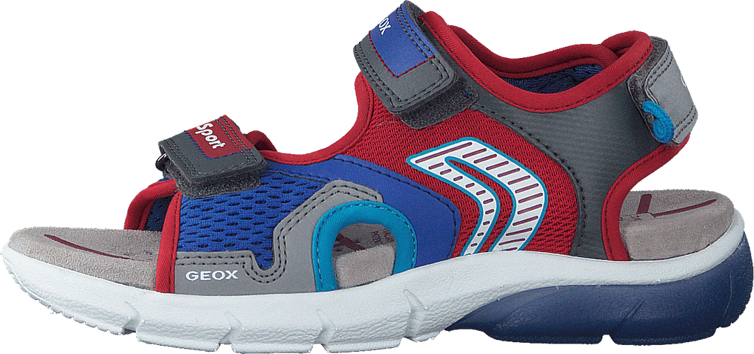 J Sandal Flexyper Boy Grey/red