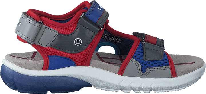 J Sandal Flexyper Boy Grey/red
